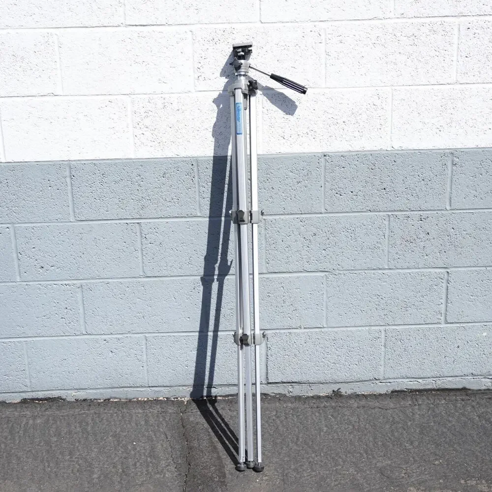 Vintage Albinar 122-500 Camera Tripod Aluminum Adjustable Height Stand Silver